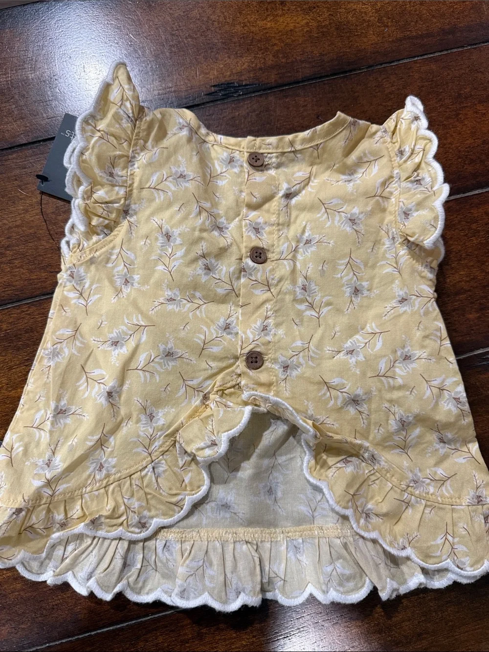 Gerber Yellow Floral Ruffle Bloomer Outfit